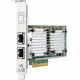 HPE Ethernet 10Gb 2-Port 530T Adapter - PCI Express x8 - 2 Port(s) - 2 x Network (RJ-45) - Twisted Pair - Low-profile, Full-height - 10GBase-T - Plug-in Card 656596-B21