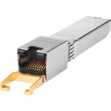 HPE 10GBaseT SFP+ Transceiver - For Data Networking - 1 x RJ-45 10GBase-T LAN - Twisted Pair10 Gigabit Ethernet - 10GBase-T - 10 Gbit/s - TAA Compliance 813874-B21