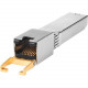 HPE 10GBaseT SFP+ Transceiver - For Data Networking - 1 x RJ-45 10GBase-T LAN - Twisted Pair10 Gigabit Ethernet - 10GBase-T - 10 Gbit/s - TAA Compliance 813874-B21