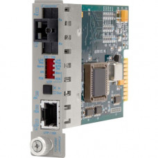 Omnitron Systems iConverter 100Mbps Ethernet Single-Fiber Media Converter RJ45 SC Single-Mode BiDi 20km Module - 1 x 100BASE-TX; 1 x 100BASE-BX (1550/1310); Internal Module; Lifetime Warranty - RoHS, WEEE Compliance 8371-1
