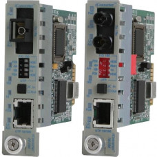 Omnitron Systems 10/100BASE-T UTP to 100BASE-X Ethernet Media Converter - 1 x Network (RJ-45) - 1 x SC Ports - 10/100Base-TX, 100Base-FX - Internal 8390-0