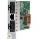 Omnitron Systems iConverter Tx/2Fx UTP to Fiber Media Converter - 1 x RJ-45 , 2 x SC - 100Base-TX, 100Base-FX 8431-2