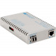 Omnitron Systems iConverter 1000Mbps Gigabit Ethernet Fiber Media Converter RJ45 LC Multimode 550m - 1 x 1000BASE-T; 1 x 1000BASE-SX; Standalone; US AC Powered; Lifetime Warranty - RoHS, WEEE Compliance 8506N-0-A