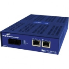 B&B 10/100 mbps PoE Media Converter - 1 x Network (RJ-45) - 1x PoE (RJ-45) Ports - 1 x ST Ports - 10/100Base-TX, 100Base-FX - Desktop, Rack-mountable, Wall Mountable - RoHS Compliance 852-11716