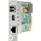Omnitron Systems iConverter 10/100/1000 Gigabit Ethernet Fiber Media Converter LC Single-Mode 12km Module - 1 x 10/100/1000BASE-T; 1 x 1000BASE-LX; Internal Module; Lifetime Warranty - RoHS, WEEE Compliance 8527-1