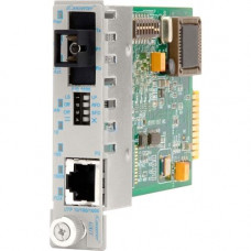 Omnitron Systems iConverter 10/100/1000 Gigabit Ethernet Single Fiber Media Converter SC Single-Mode BiDi 40km Module - 1 x 10/100/1000BASE-T; 1000BASE-BX-D (1550/1310); Internal Module; Lifetime Warranty - RoHS, WEEE Compliance 8531-2