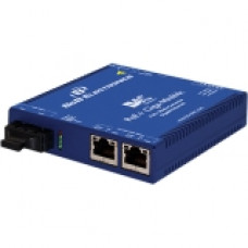 B&B PoE+ Giga-MiniMc, 2TX/LX-SM1310-SC - Network (RJ-45) - 2x PoE+ (RJ-45) Ports - 1 x SC Ports - 10/100/1000Base-T, 1000Base-LX - Desktop, Rail-mountable, Rack-mountable, Wall Mountable - RoHS Compliance 857-11914