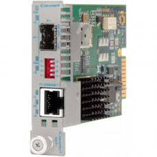 Omnitron Systems iConverter 10 Gigabit Ethernet Fiber Media Converter SFP+ to RJ-45 10Gbps Module - 1 x 10GBASE-T; 1 x 10GBASE-R (10GBASE-X); Internal Module; Lifetime Warranty - REACH, RoHS, WEEE Compliance 8589N-0
