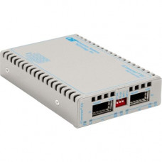 Omnitron Systems iConverter 10 Gigabit Fiber Media Converter XFP to XFP 10Gbps - 2 x XFP (Up to Power Level 4; Protocol-Transparent); External Standalone; DC Powered; Lifetime Warranty - REACH, RoHS, WEEE Compliance 8599N-11-C