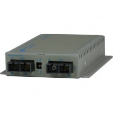 Omnitron Systems iConverter 1000Mbps Gigabit Ethernet Fiber to Fiber Media Converter SC Multimode 550m to Single-Mode 12km - 1 x 1000BASE-SX; 1 x 1000BASE-LX; Wall-Mount Standalone; Lifetime Warranty - RoHS, WEEE Compliance 8642-1-D