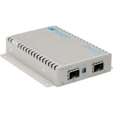 Omnitron Systems iConverter 8699-0-D SFP to SFP Managed Protocol-Transparent Fiber Converter - 2 x Expansion Slots - 2 x SFP Slots - Wall Mountable 8699-0-D