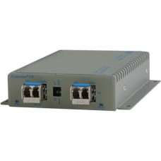 Omnitron Systems iConverter xFF Media Converter - 1000Base-X - 2 x Expansion Slots - 2 x SFP Slots - Wall Mountable, Desktop - RoHS, WEEE Compliance 8699-0-E