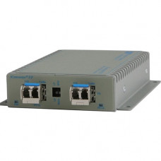 Omnitron Systems SFP to SFP Protocol-Transparent Fiber Converter - 1000Base-X - 2 x Expansion Slots - SFP - 2 x SFP Slots - Wall Mountable, Desktop 8699-0-FZ