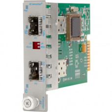 Omnitron Systems iConverter xFF SFP to SFP Protocol-Transparent Fiber Transceiver - 1000Base-X - 2 x SFP - Internal 8699-0