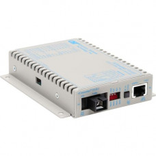 Omnitron Systems iConverter T1/E1 Single-Fiber Media Converter RJ48 SC Single-mode 20km BiDi - 1 x T1/E1; 1 x SC Single-mode Single-Fiber (1550/1310); Wall-Mount Standalone; US AC Powered; Lifetime Warranty - RoHS, WEEE Compliance 8711-1-DW