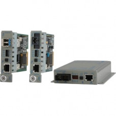 Omnitron Systems T1/E1 Managed Media Converter - 1 x Network (RJ-45) - Ethernet - E1, T1 - 1 x Expansion Slots - SFP - 1 x SFP Slots - Wall Mountable 8719-0-E