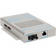 Omnitron Systems OmniConverter 10/100 PoE Ethernet Fiber Media Converter Switch RJ45 ST Multimode 5km - 1 x 10/100BASE-TX, 1 x 100BASE-FX, US AC Powered, Lifetime Warranty 9300-0-11