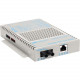 Omnitron Systems OmniConverter 10/100 PoE Ethernet Fiber Media Converter Switch RJ45 ST Multimode 5km Wide Temp - 1 x 10/100BASE-TX; 1 x 100BASE-FX; US AC Powered; Lifetime Warranty - RoHS, WEEE Compliance 9300-0-11W