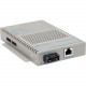 Omnitron Systems OmniConverter 10/100 PoE+ Ethernet Fiber Media Converter Switch RJ45 SC Multimode 5km - 1 x 10/100BASE-TX, 1 x 100BASE-FX, US AC Powered, Lifetime Warranty 9322-0-11