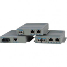 Omnitron Systems OmniConverter 10/100 PoE SL Ethernet Fiber Media Converter Switch RJ45 SC Multimode 5km - Network (RJ-45) - 2x PoE (RJ-45) Ports - 1 x SC Ports - Multi-mode - Ethernet, Fast Ethernet - 10/100Base-TX, 100Base-FX - Rack-mountable, Rail-moun