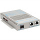 Omnitron Systems OmniConverter SL 10/100 PoE Ethernet Fiber Media Converter Switch RJ45 SFP - 2 x 10/100BASE-TX; 1 x 100BASE-FX; US AC Powered; Lifetime Warranty - RoHS, WEEE Compliance 9359-0-21