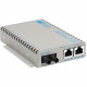 Omnitron Systems OmniConverter SE 10/100 PoE Fast Ethernet Fiber Media Converter Switch RJ45 ST Multimode 5km - 2 x 10/100BASE-TX, 1 x 100BASE-FX, US AC Powered, Lifetime Warranty, US Made - RoHS, WEEE Compliance 9360-0-21