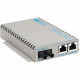 Omnitron Systems OmniConverter SE 10/100 PoE Fast Ethernet Fiber Media Converter Switch RJ45 ST Single-Mode 30km - 2 x 10/100BASE-TX, 1 x 100BASE-LX, US AC Powered, Lifetime Warranty, US Made - RoHS, WEEE Compliance 9361-1-21