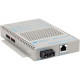 Omnitron Systems OmniConverter 10/100/1000 PoE Gigabit Ethernet Fiber Media Converter Switch RJ45 SC Single-Mode 12km - 1 x 10/100/1000BASE-T; 1 x 1000BASE-LX; US AC Powered; Lifetime Warranty - RoHS, WEEE Compliance 9403-1-11