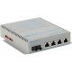 Omnitron Systems OmniConverter GPoE+/SX 4x PoE+ ST Single-Mode 12km US AC Powered - Network (RJ-45) - 4x PoE+ (RJ-45) Ports - 1 x ST Ports - DuplexST Port - Single-mode - Gigabit Ethernet - 1000Base-LX, 1000Base-T - Desktop, Wall Mountable, Rail-mountable