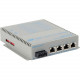 Omnitron Systems OmniConverter GPoE+/SX 4x PoE+ SC Multimode 550m US AC Powered - Network (RJ-45) - 4x PoE+ (RJ-45) Ports - 1 x SC Ports - DuplexSC Port - Multi-mode - Gigabit Ethernet - 1000Base-T, 1000Base-SX - Desktop, Wall Mountable, Rail-mountable, S