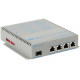 Omnitron Systems OmniConverter Unmanaged Gigabit PoE+, SFP, RJ-45, Ethernet Fiber Switch - 4 x 10/100/1000BASE-T, 1 x 1000BASE-X, DC Power, 5 Year Warranty 9459-0-14-9W