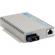 Omnitron Systems OmniConverter SE 10/100/1000 PoE Gigabit Ethernet Fiber Media Converter Switch RJ45 ST Single-Mode 12km - 1 x 10/100/1000BASE-T, 1 x 1000BASE-LX, US AC Powered, Lifetime Warranty 9461-1-11
