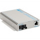 Omnitron Systems OmniConverter SE 10/100/1000 PoE+ Gigabit Ethernet Fiber Media Converter Switch RJ45 ST Single-Mode 12km - 1 x 10/100/1000BASE-T; 1 x 1000BASE-LX; US AC Powered; Lifetime Warranty; US Made - RoHS, WEEE Compliance 9481-1-11
