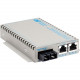 Omnitron Systems OmniConverter SE 10/100/1000 PoE+ Gigabit Ethernet Fiber Media Converter Switch RJ45 SC Single-Mode 12km - 2 x 10/100/1000BASE-T; 1 x 1000BASE-LX; US AC Powered; Lifetime Warranty; US Made - RoHS, WEEE Compliance 9483-1-21