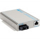 Omnitron Systems OmniConverter SE 10/100/1000 PoE+ Gigabit Ethernet Fiber Media Converter Switch RJ45 SC Single-Mode 12km - 1 x 10/100/1000BASE-T; 1 x 1000BASE-LX; US AC Powered; Lifetime Warranty; US Made - RoHS, WEEE Compliance 9483-1-11