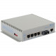 Omnitron Systems OmniConverter Managed Gigabit PoE+, SM SC, RJ-45, Ethernet Fiber Switch - 4 x 10/100/1000BASE-T, 1 x 1000BASE-X, AC Power, 5 Year Warranty 9523-1-14-1