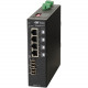 Omnitron Systems RuggedNet Unmanaged Industrial Gigabit PoE+, 2xSM LC, RJ-45, Ethernet Fiber Switch - 4 x 10/100/1000BASE-T, 2 x 1000BASE-X, 2xDC Power, 5 Year Warranty 9567-1-24-2Z
