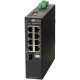 Omnitron Systems RuggedNet Unmanaged Industrial Gigabit PoE+, SFP, RJ-45, Ethernet Fiber Switch - 8 x 10/100/1000BASE-T, 1 x 1000BASE-X, 2xDC Power, 5 Year Warranty 9579-0-18-2Z
