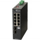 Omnitron Systems RuggedNet Unmanaged Industrial Gigabit PoE+, 2xSFP, RJ-45, Ethernet Fiber Switch - 8 x 10/100/1000BASE-T, 2 x 1000BASE-X, 2xDC Power, 5 Year Warranty 9579-0-28-2Z