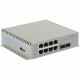 Omnitron Systems OmniConverter 10GPoE+/Sx PoE+, 2xSFP/SFP+, 8xRJ-45, 1xDC Powered Extended Temp - 10 Ports - 2 Layer Supported - Modular - 30 W PoE Budget - Optical Fiber, Twisted Pair - PoE Ports - Wall Mountable, DIN Rail Mountable, Shelf Mountable, Rac