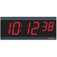 Pyramid TimeTrax Sync 2.5in x 6 Digit Red LED Wireless Digital Wall Clock - Digital 9D26BR