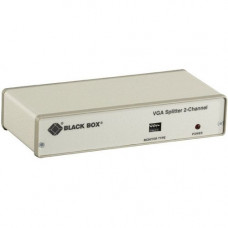 Black Box VGA 2-Channel Video Splitter, 115-VAC - VGA, XGA - 1 x 22 x VGA Out - RoHS, WEEE Compliance AC056A-R4