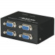 Black Box AC1056A-4 Compact Video Splitter - 1 x HD-15 Video In, 4 x HD-15 Video Out - 1920 x 1440 @ 70Hz - TAA Compliance AC1056A-4