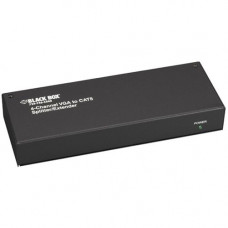 Black Box AC601A Video Extender - 1 Input Device - 5 Output Device - 500 ft Range - 4 x Network (RJ-45) - UXGA - 1600 x 1200 - Twisted Pair - Category 5 - TAA Compliance AC601A