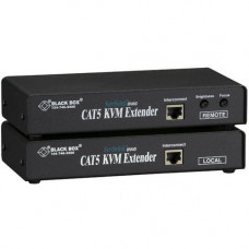 Black Box ServSwitch ACU1001A KVM Console/Extender - 1 Computer(s) - 1000 ft Range - 1600 x 1280 Maximum Video Resolution - 2 x Network (RJ-45) - 4 x PS/2 Port - 2 x VGA - 9 V DC Input Voltage - Rack-mountable ACU1001A