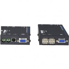 Black Box ServSwitch Wizard USB KVM Extender With Audio - 1 Computer(s) - 1 Local User(s) - 1 Remote User(s) - 1000 ft Range - 1900 x 1200 Maximum Video Resolution - 4 x Network (RJ-45) - 5 x USB - 2 x VGA - Rack-mountable - TAA Compliance ACU5050A-R2