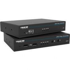 Black Box LRXI KVM Extender - DVI-D, USB 2.0, Single Access, Multimode Fiber - 1 Computer(s) - 1 Local User(s) - 492.13 ft Range - 2560 x 1600 Maximum Video Resolution - 3 x Network (RJ-45) - 5 - 2 x DVI - 120 V AC, 230 V AC Input Voltage - TAA Compliant 