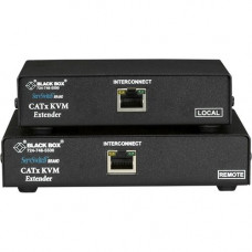 Black Box ServSwitch ACU6001A KVM Console/Extender - 1 Computer(s) - 1000 ft Range - UXGA - 1600 x 1200 Maximum Video Resolution - 2 x Network (RJ-45) - 5 x USB - 3 x VGA - 9 V DC Input Voltage - Rack-mountable, Desktop - 1U - TAA Compliance ACU6001A