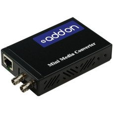 AddOn 10/100/1000Base-TX(RJ-45) to 1000Base-LX(ST) SMF 1310nm 40km Mini Media Converter - 100% compatible and guaranteed to work ADD-GMCMN-LX-4ST