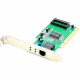 AddOn 10/100/1000Mbs Single Open RJ-45 Port 100m Copper PCI Network Interface Card - 100% compatible and guaranteed to work - RoHS, TAA Compliance ADD-PCI-1RJ45